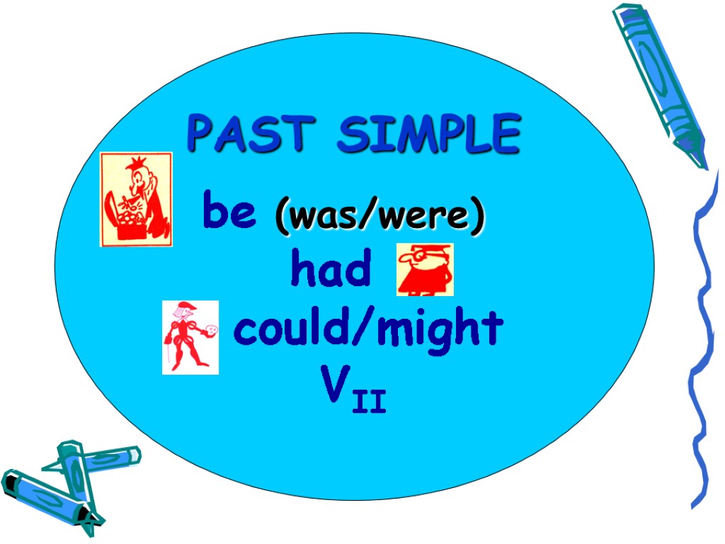 PAST SIMPLE be (was/were) had could/might VII